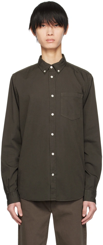 Norse Projects Green Anton Shirt In Beech Green