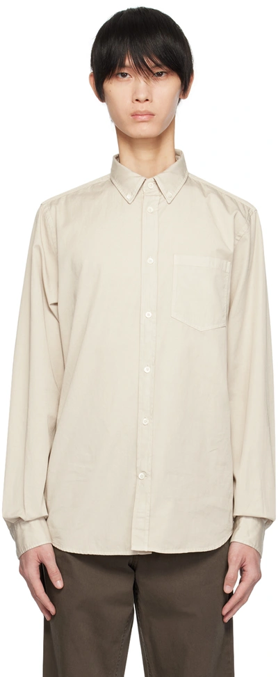 Norse Projects Beige Anton Shirt In Oatmeal