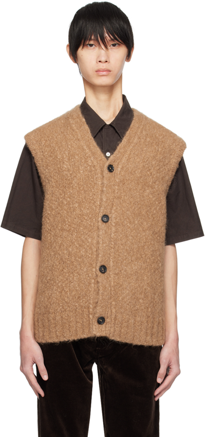 Norse Projects Brown August Vest In Camel