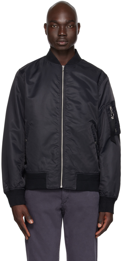 Rag & Bone Black Manston Bomber Jacket