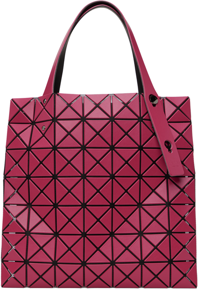 Bao Bao Issey Miyake Red Prism Matte Tote In 25-crimson