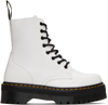 DR. MARTENS' WHITE JADON PLATFORM BOOTS