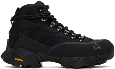 Roa Black Andreas Strap Boots In 001 Black