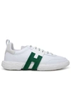Hogan Leather 3r Low-top Sneakers With Rubber Sole In White