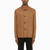 Zegna Patch-pocket Button-fastening Jacket In Brown