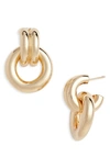 JENNIFER ZEUNER GINA HOOP DROP EARRINGS