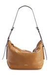 Isabel Marant Leyden Leather Shoulder Bag In Golden Beige