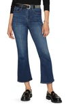 FRAME LE ONE CROP MINI BOOTCUT ORGANIC COTTON BLEND JEANS