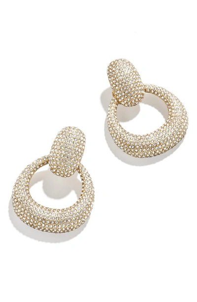 Baublebar Jordan Pave Doorknocker Drop Earrings In Gold Tone