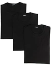 Dsquared2 Three-piece Short-sleeved T-shirt In Black