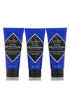JACK BLACK ROAD WARRIORS PURE CLEAN DAILY FACIAL CLEANSER 3-PACK $36 VALUE