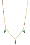 Bony Levy Gem Station Necklace (nordstrom Exclusive) In 18k Yellow Gold - Emerald