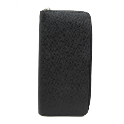 Pre-owned Louis Vuitton Zippy Wallet Vertical Leather Wallet () In Black