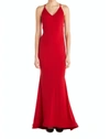 Issue New York Evening Gown In Red In Red