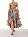 ZIMMERMANN DEVI HALTER MAXI DRESS IN PATCH PAISLEY