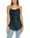 Cinq À Sept Marta Silk Satin Camisole In Blue