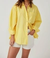 FREE PEOPLE HAPPY HOUR STRIPE TOP IN YELLOW COMBO