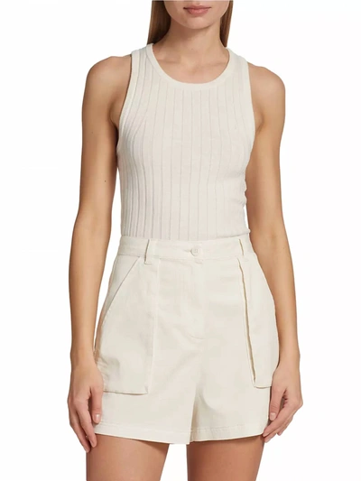 Splendid Women's Ione Cotton Rib-knit Tank In Moonstone