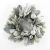 Safavieh Faux 26 Inch Frosted Pine Wreath W/ Ornaments