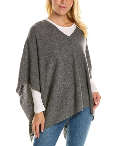 Amicale Cashmere Cashmere Topper In Grey