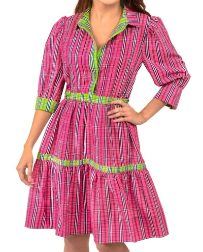 GRETCHEN SCOTT DAMSELL DRESS IN MULTI PLAID