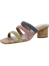 Nydj Giacomo Womens Canvas Slip On Slide Sandals In Multi