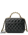TIFFANY & FRED PARIS QUILTED SHEEPSKIN LEATHER SHOULDER