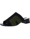 Sanctuary Rumble Womens Leather Slip On Heel Sandals In Multi