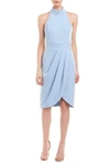 Issue New York One Shoulder Asymmetrical Dress In Tiffany Blue In Multi
