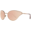 Roberto Cavalli Rc1124 Mirrored Oval Sunglasses In Gold