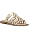 Vince Camuto Lemenda Womens Leather Slide Sandals In Beige