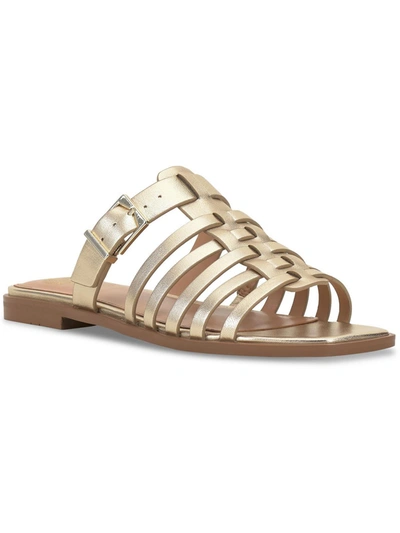 Vince Camuto Lemenda Womens Leather Slide Sandals In Beige