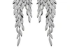 ACCESSORY CONCIERGE FEATHERED PAVE DROPS EARRINGS IN SILVER