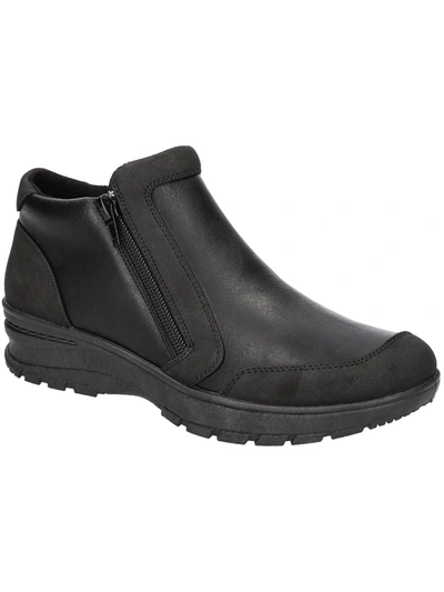 Easy Works By Easy Street Jovi Womens Faux Leather Slip-resistant Work & Safety Boot In Black
