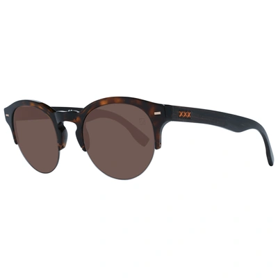 Zegna Couture Men Men's Sunglasses In Brown