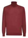 Colombo Bordeaux Silk And Cashmere Sweater In Bordeaux