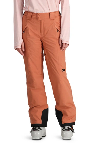 Outdoor Research Womens Snowcrew Trousers In Cinnamon
