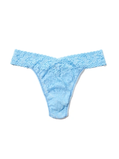 Hanky Panky Signature Lace Original Rise Thong Partly Cloudy Blue