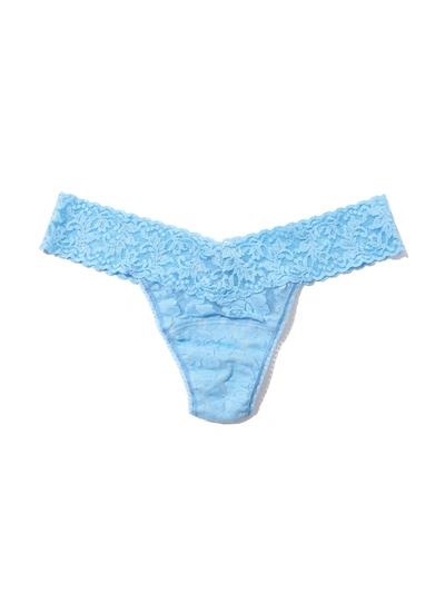 Hanky Panky Signature Lace Low Rise Thong Partly Cloudy Blue