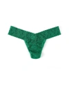 Hanky Panky Signature Lace Low Rise Thong Green Envy In Green