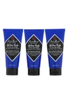 JACK BLACK ROAD WARRIORS ALL-OVER WASH FOR FACE, HAIR & BODY 3-PACK $28.50 VALUE