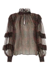 Etro Top Con Rouches In Printed
