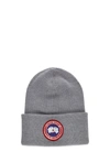 Canada Goose Classic Grey Hat With Structured Crown And Curved Brim In Grey
