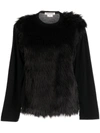 Comme Des Garçons Comme Des Garcons Faux Fux T Shirt In Black