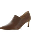 27 EDIT WOMENS LEATHER POINTED TOE PUMPS