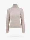Isabel Marant Alpaca Blend Sweater With Metal Buttons In Beige
