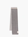 Brunello Cucinelli Men Cashmere And Silk Scarf In Gray