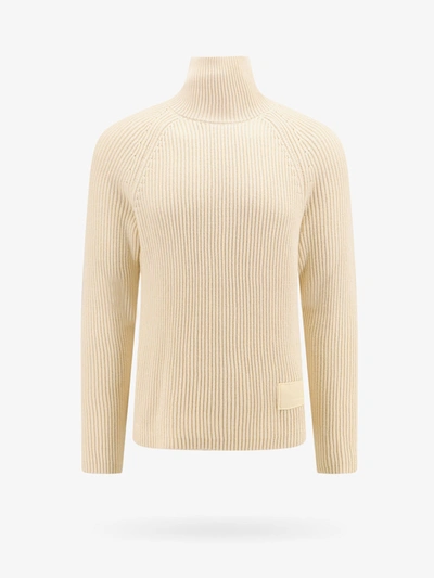 Ami Alexandre Mattiussi Ami Paris Sweaters In Beige