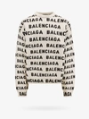 Balenciaga Logo-monogrammed Wool-blend Jumper In White