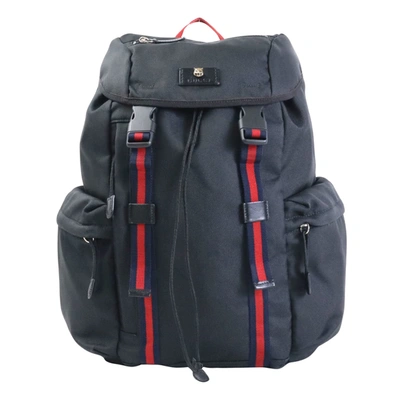 Gucci Black Canvas Backpack Bag ()